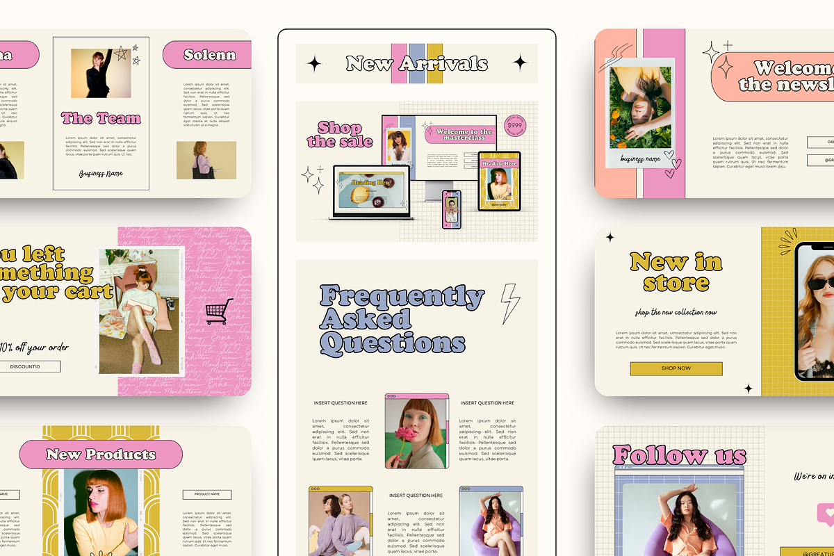 Email Marketing Newsletter Template, an Email Template by Branding Babe Co. (Photo 1 of 9)