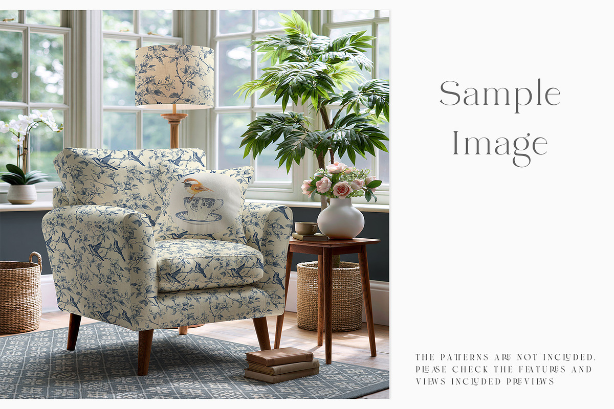 Armchair Upholstery Mockup, a Household Mockup by mock-ups (Photo 8 of 11)