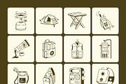 Adventure Drawing Art Set, an Outline Icon by Vectors Market (Thumbnail 8 of 8)