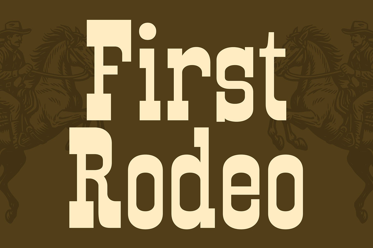 CS Ralphie – Western Display Font, a Slab Serif Font by Craft Supply Co. (Photo 4 of 8)