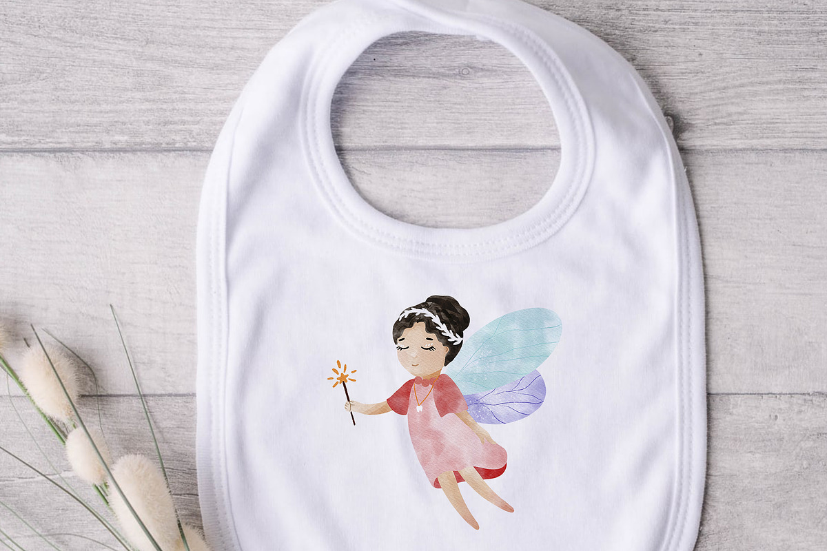 Watercolor tooth fairy clipart PNG, an Illustration by SleptArt (Photo 4 of 5)