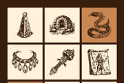Vintage Cultures and Civilization, a Person Illustration by Creative Stall (Thumbnail 26 of 33)