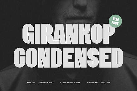 Girankop Condensed - Bold Font, a Sans Serif Font by Iqsiart Studio