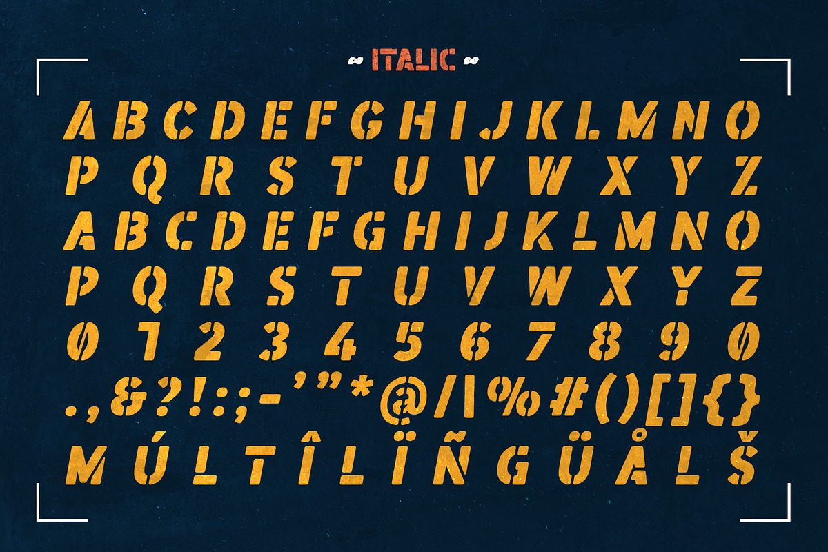 Boomer Town – Retro Mililtary, a Sans Serif Font by Almarkhatype (Photo 10 of 11)