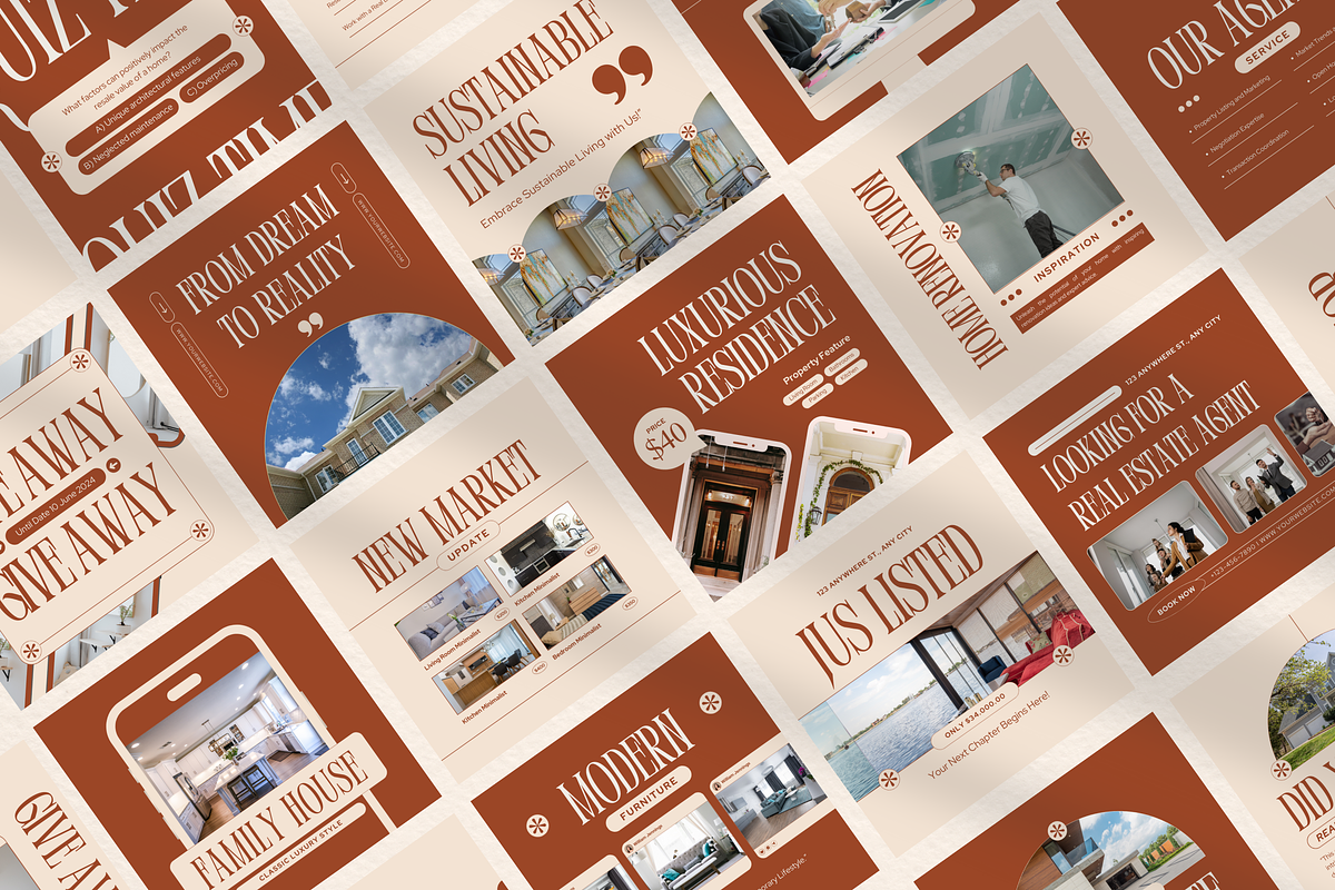 120 Real Estate Instagram Template, a Social Media Template by Branding Victory STD (Photo 2 of 10)