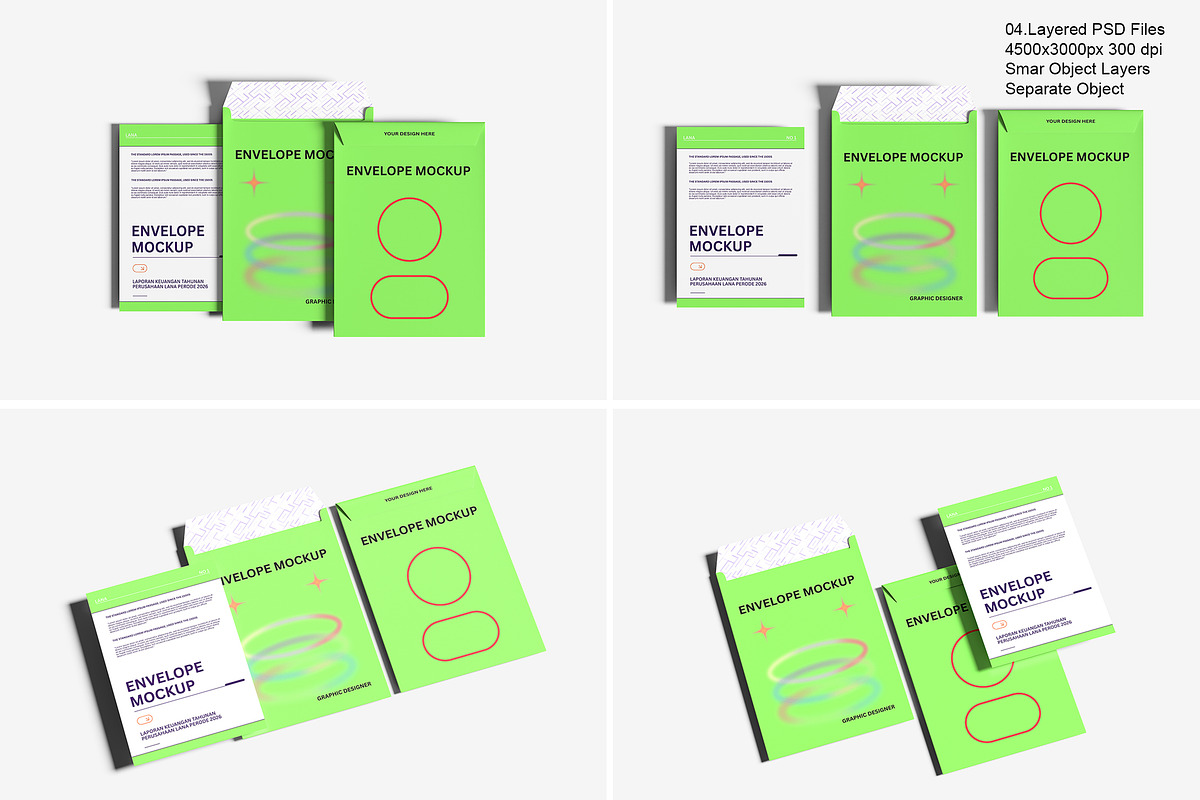 High Quality Envelope Mockup, an Advertising Mockup by safrizalstudio (Photo 3 of 5)