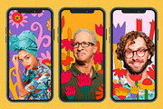 HIPPIE 70s FLOWERS-INSTAGRAM CREATOR, an Illustration by okchizh (Thumbnail 11 of 13)