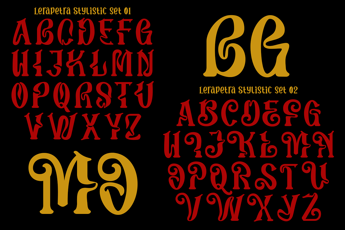 Lerapetra Display Font, a Blackletter Font by TypeClassHeroes (Photo 7 of 10)