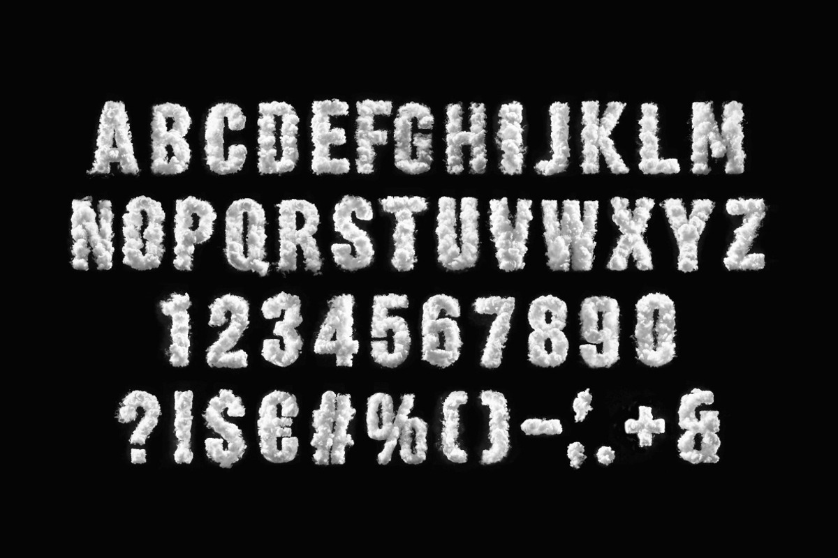 Puffy Clouds Font, a Handwritten Font by Handmadefont (Photo 2 of 10)