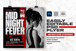 Night Party PSD Flyer Design, a Flyer Template by Shajib Shikder