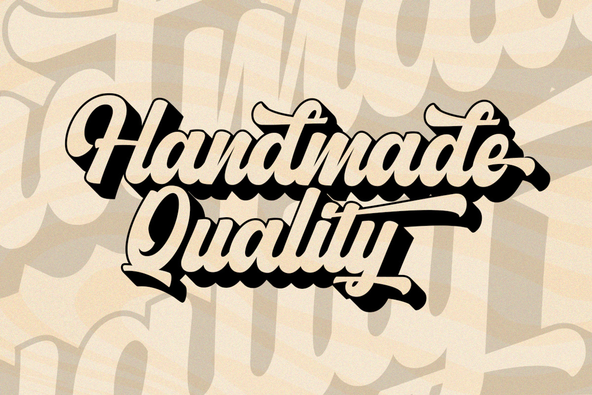 Mitona Vintage (New Update), a Script Font by Letter Fresh (Photo 4 of 9)