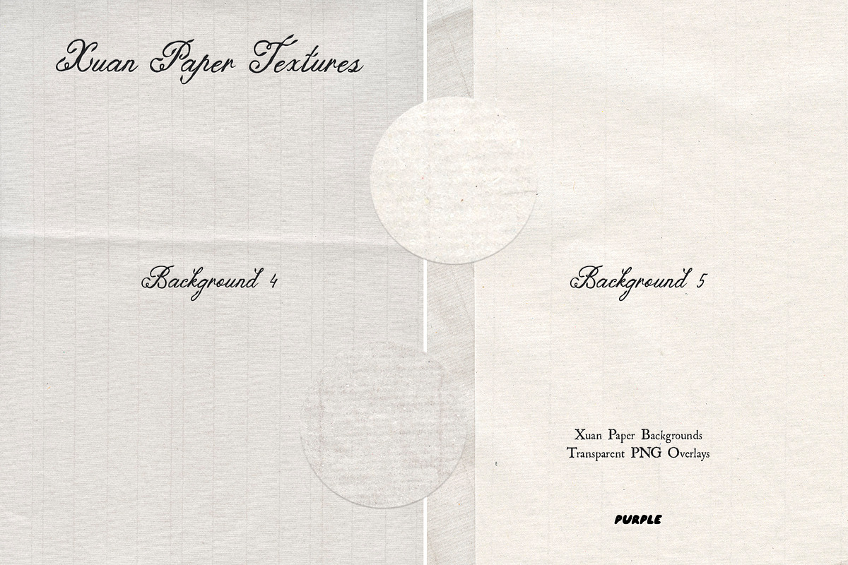 Xuan Paper Textures & PNG Overlays, a Texture Graphic by Purple (Photo 9 of 19)