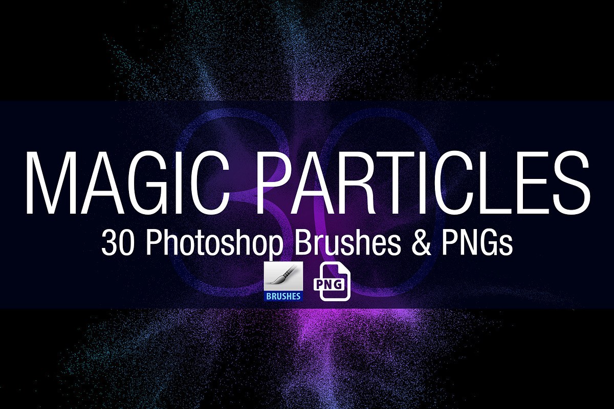 Magic Particles PS Brushes & PNGs, a Brush Add-On by Creative Graphics (Photo 1 of 6)