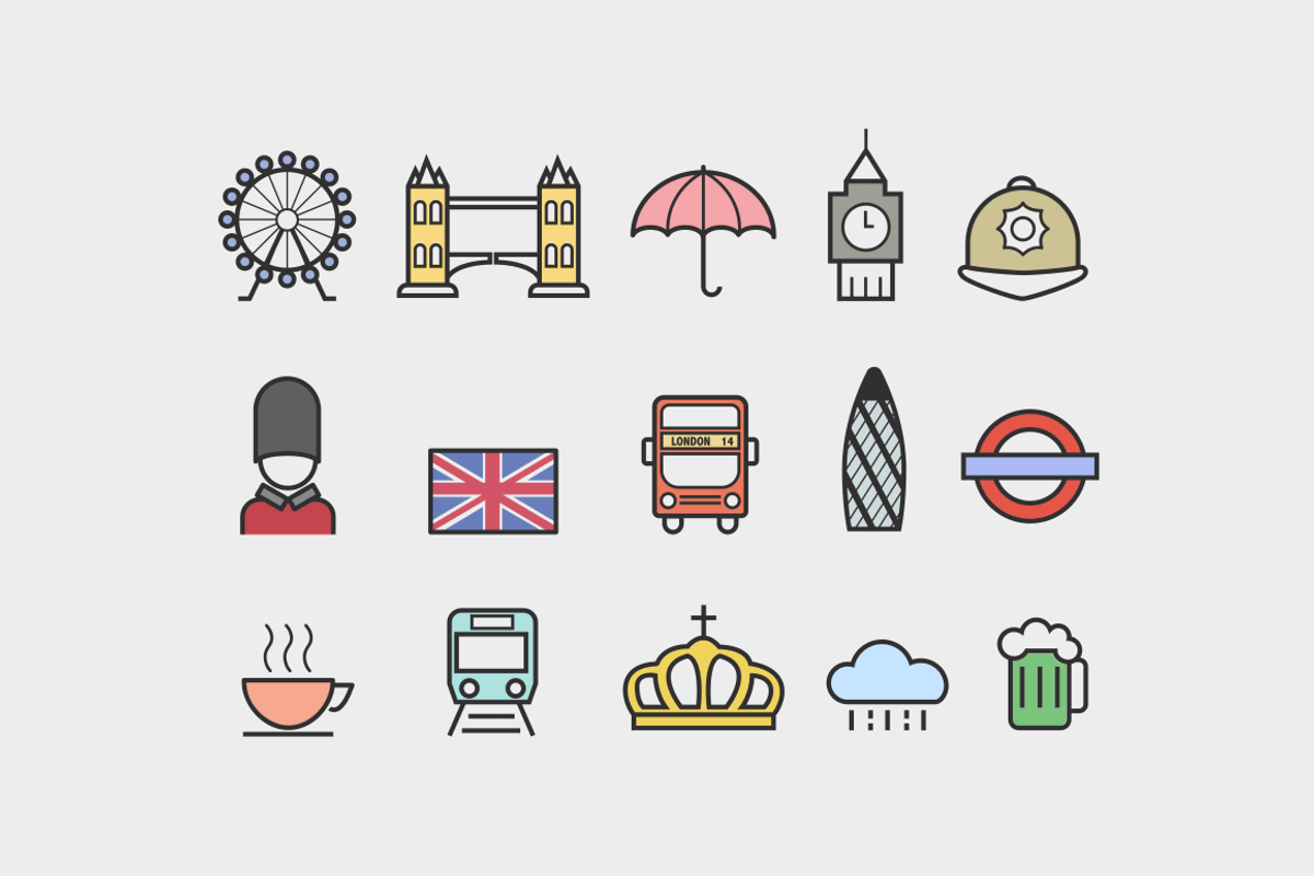 15 London Icons, an Icon by Creative VIP