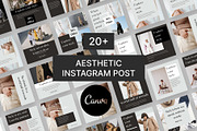 Aesthetic Instagram Templates Canva, a Social Media Template by Pixel Blend (Thumbnail 1 of 5)