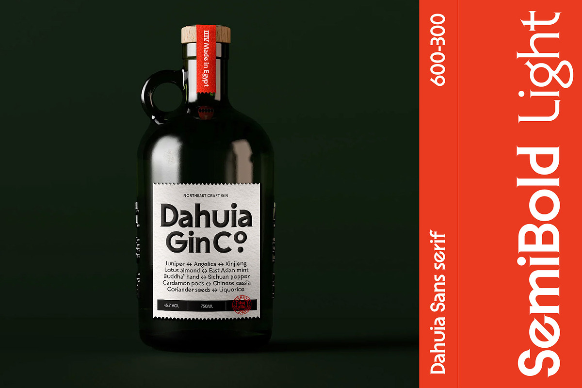 Dahuia - Sans Serif Font, a Sans Serif Font by Concepta Digital (Photo 5 of 11)
