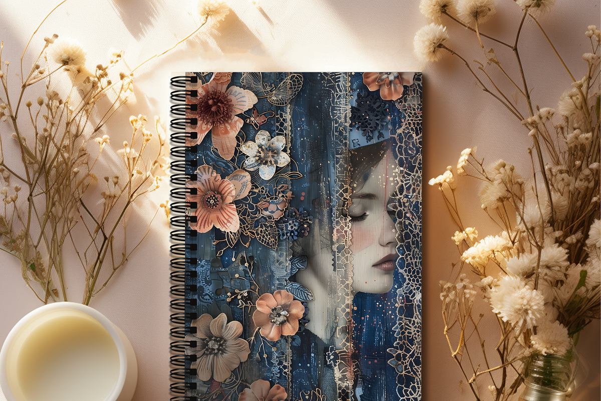 DENIM FANTASY JUNK JOURNAL PAGES, a Person Illustration by Daring Digies (Photo 8 of 8)