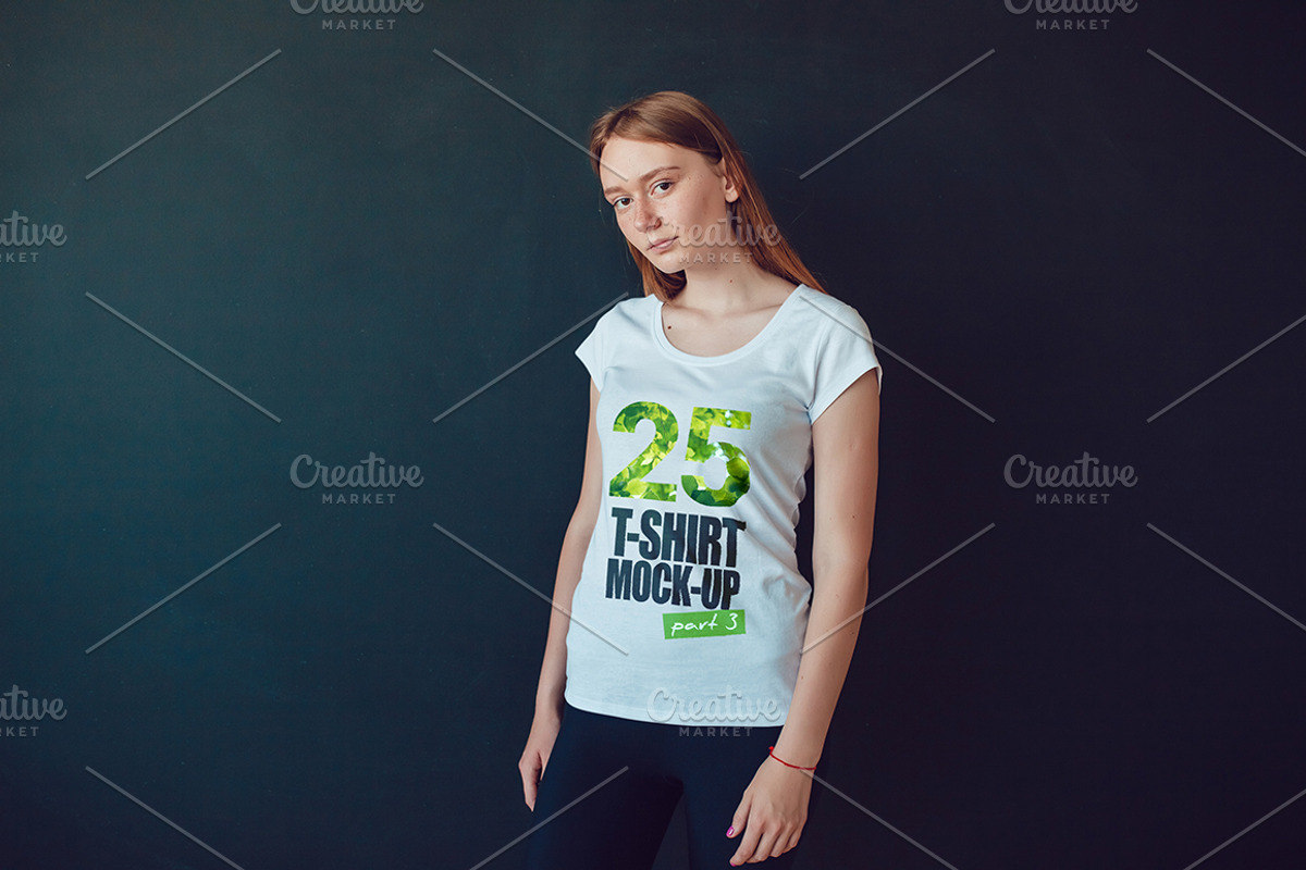 25 T-Shirts Mock-Up (Part 3), a Shirt Mockup by Freeman Studio (Photo 26 of 32)