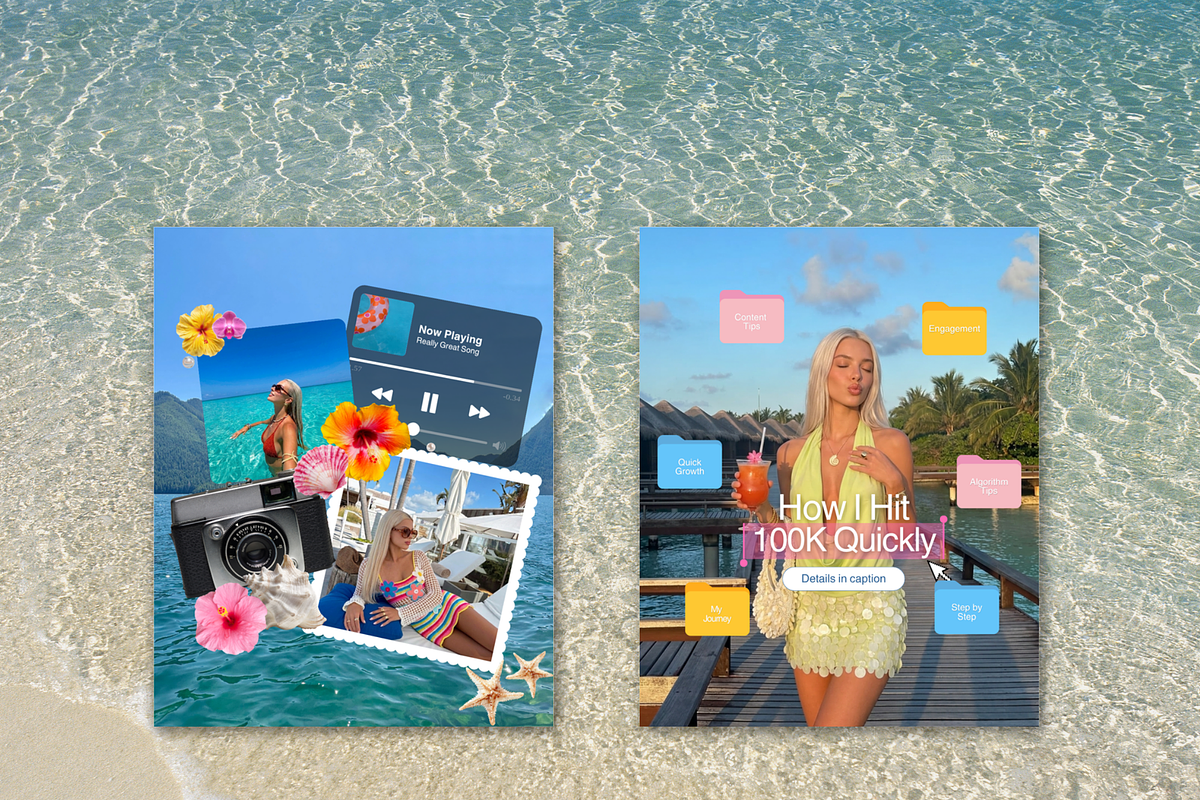 Summer iOS Instagram Posts - Canva, a Social Media Template by TheTemplateTopia (Photo 4 of 9)