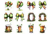 Whimsical st patrick’s day clipart, an Illustration by SinaCreation (Thumbnail 2 of 11)