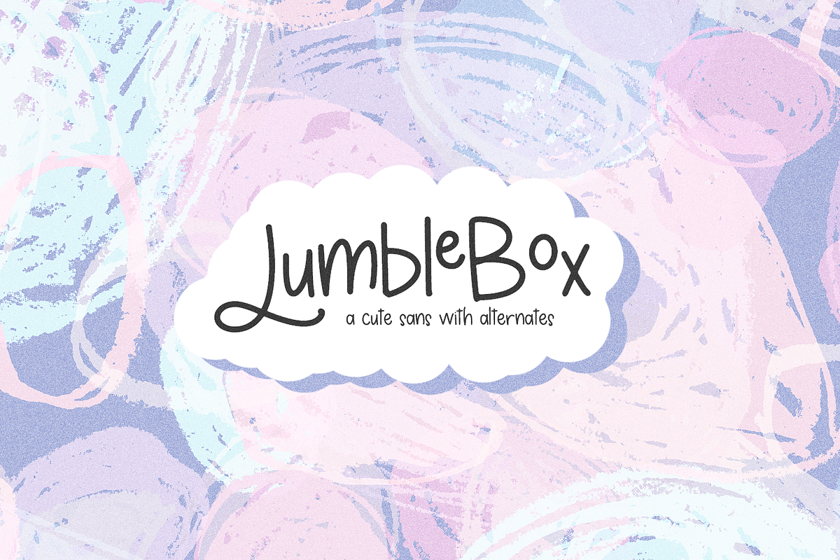 Jumblebox Sans, a Handwritten Font by Beck McCormick (Photo 1 of 10)