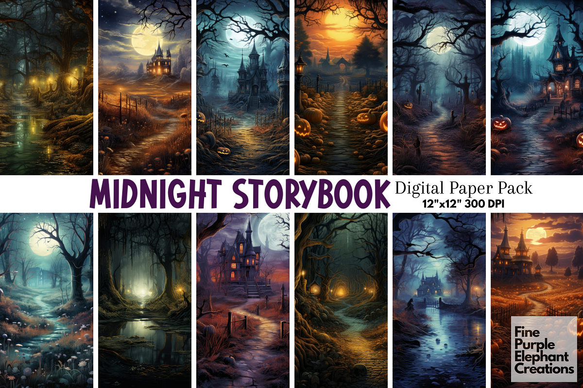 Haunted House | Halloween, a Background Graphic by Fine Purple Elephant (Photo 1 of 3)