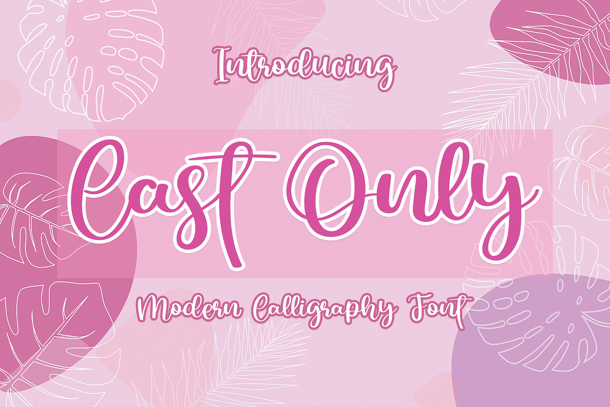 Cast Only, a Handwritten Font by Majelis Font (Photo 1 of 6)