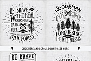 Lumberjack Vintage Labels, a Texture Illustration by Lemon Workshop (Thumbnail 6 of 6)