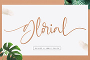 Glorial Font Duo | Script & Serif, a Script Font by Runsell Studio (Thumbnail 1 of 10)
