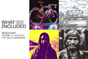 12 Photo Effect Templates, a Layer Style Add-On by iDoodle Studio (Thumbnail 5 of 6)