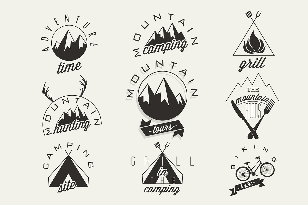 Symbols for Mountain Expedition