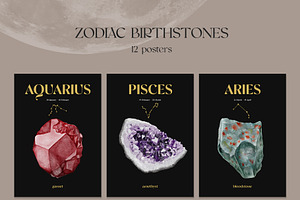 Birthstones & Moon Phases