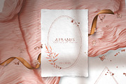 Pink watercolor leaves set. Alphabet, a Decorative Illustration by MiraEl Art (Thumbnail 10 of 15)
