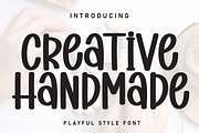 Creative Handmade | Script Font, a Script Font by Scratchones (Thumbnail 1 of 8)