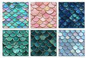 Shining Mermaid Scales Digital Paper, a Texture Graphic by Dream Creation (Thumbnail 3 of 6)