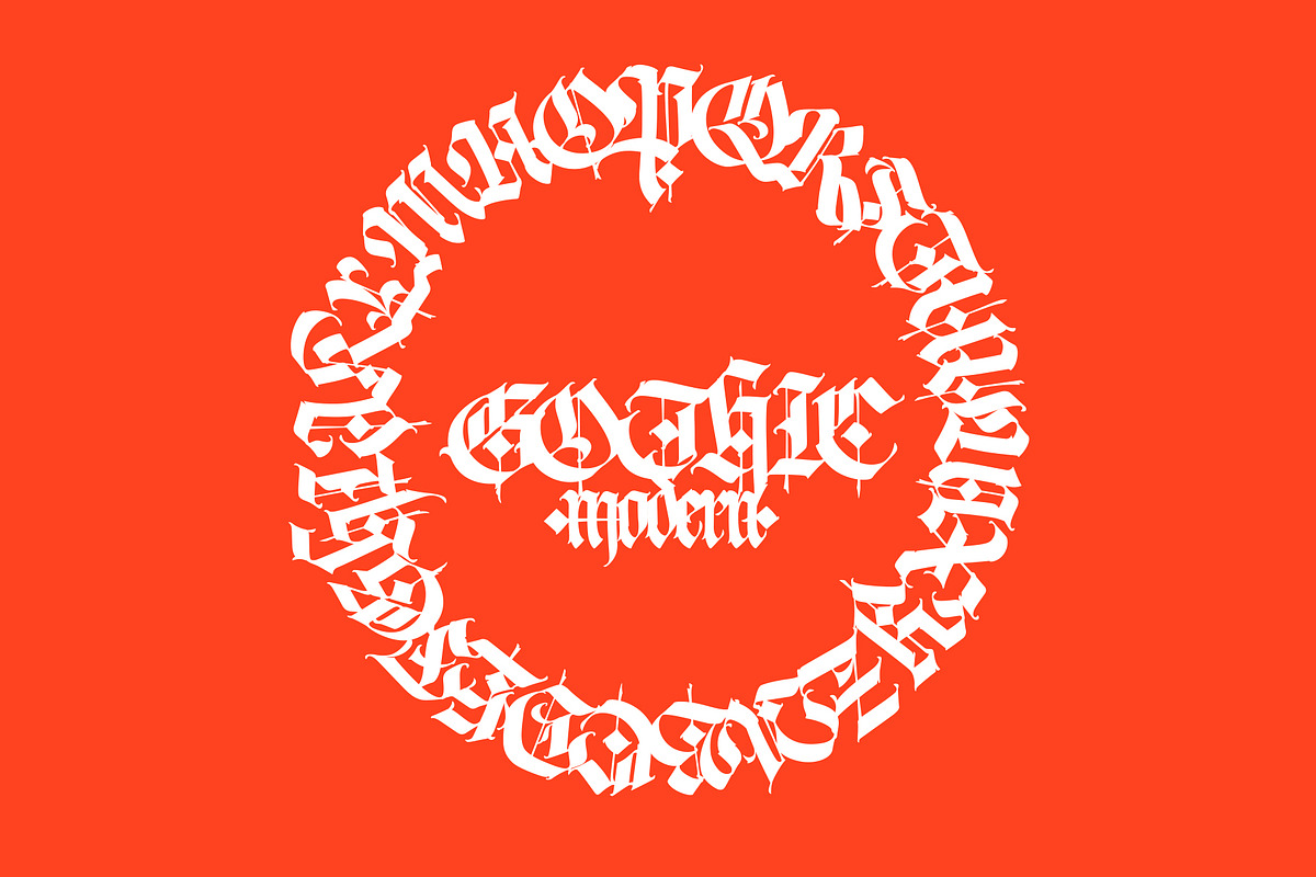 Gothic font 010, a Blackletter Font by GeekClick (Photo 15 of 24)