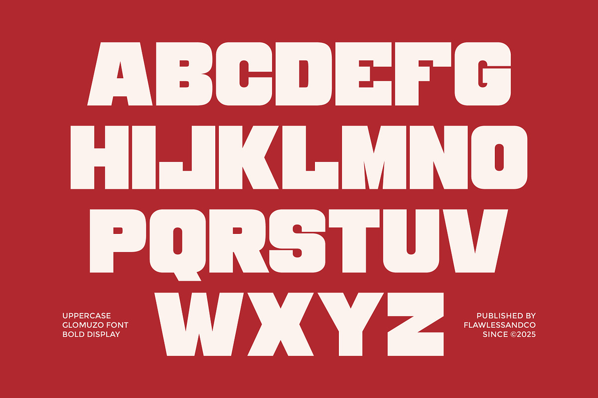 Glommuzo - Bold Display Font, a Font by Flawless And Co (Photo 7 of 10)