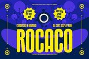 Rocaco, a Sans Serif Font by graphicook (Thumbnail 1 of 10)