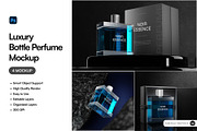 Luxury Bottle Perfume Mockup, a Packaging Mockup by SLAB! Design (Thumbnail 1 of 6)