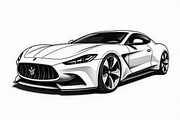 Modern Sports Car Vector Art Set, an Illustration by BIPLOB EXPERT (Thumbnail 4 of 7)