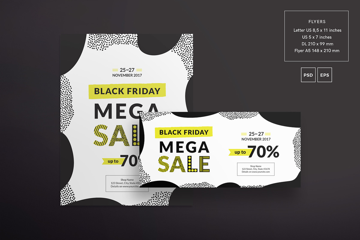 Black Friday Flyer Template Bundle, a Flyer Template by Amber Graphics (Photo 4 of 19)