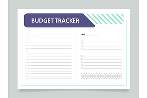 Daily Budget Tracker Worksheet