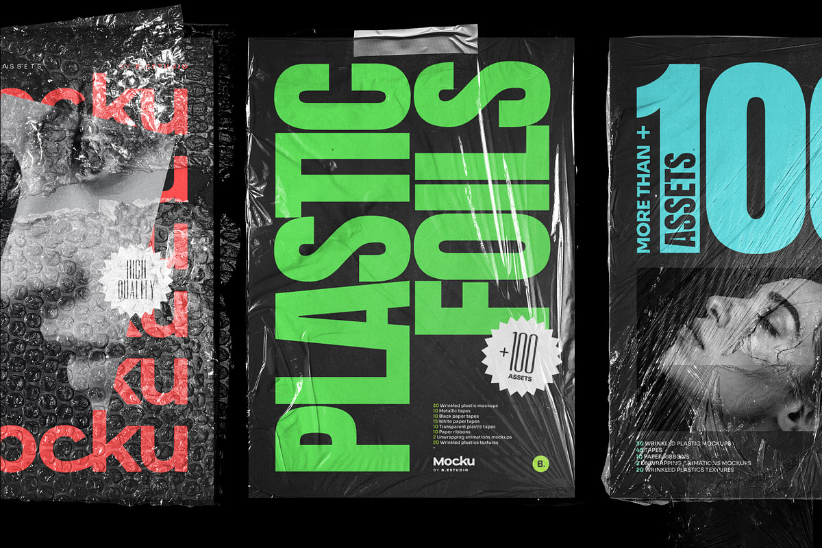Plastic textures bundle, a Texture Graphic by Mocku (Photo 1 of 21)