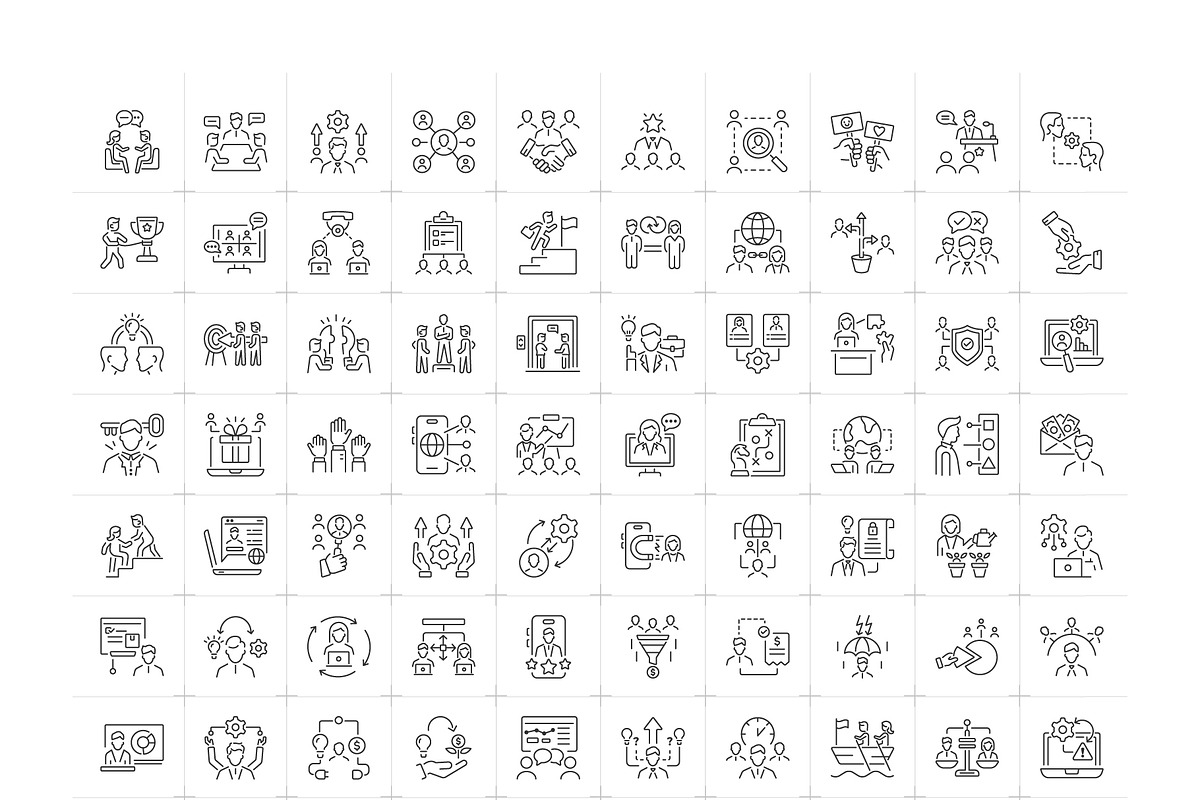 People Outline Icon Collection, an Outline Icon by Prosymbols (Photo 5 of 5)