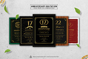 5 Anniversary Invitation, a Card Template by Avartde Creative (Thumbnail 1 of 6)
