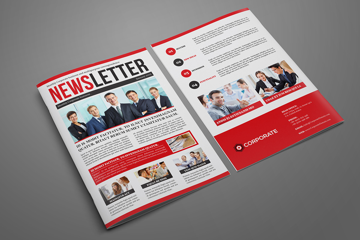 Multipurpose Newsletter Template 02, a Brochure Template by Layout Design