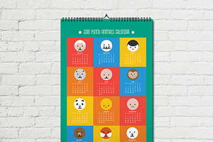 2016 Vector Calendar EPS JPG BONUS!