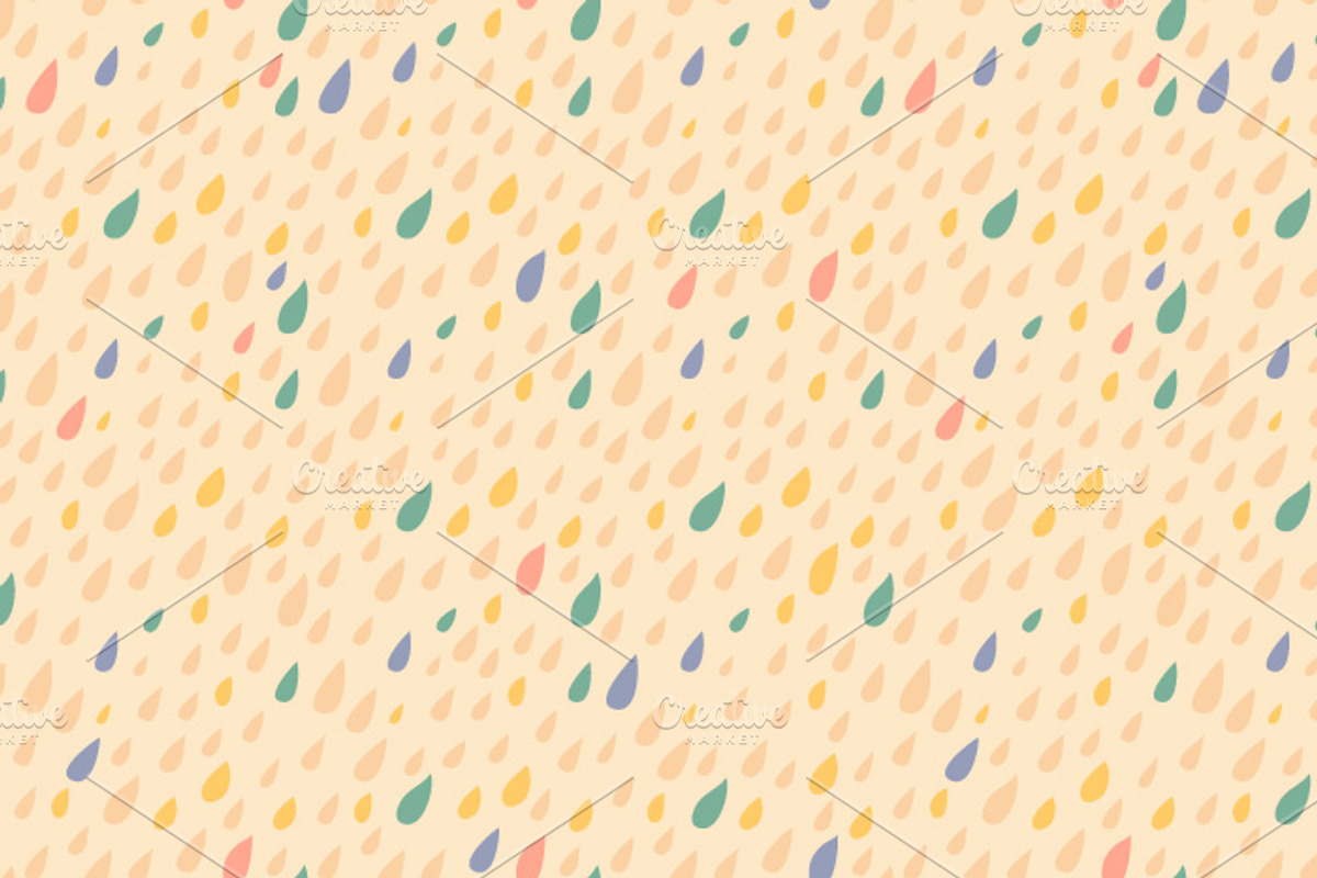 DROPS. Seamless background. preview 3