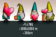 Hand Drawn Cute Gnomes Isolated, a Decorative Illustration by BazziBa♥ (Thumbnail 1 of 3)