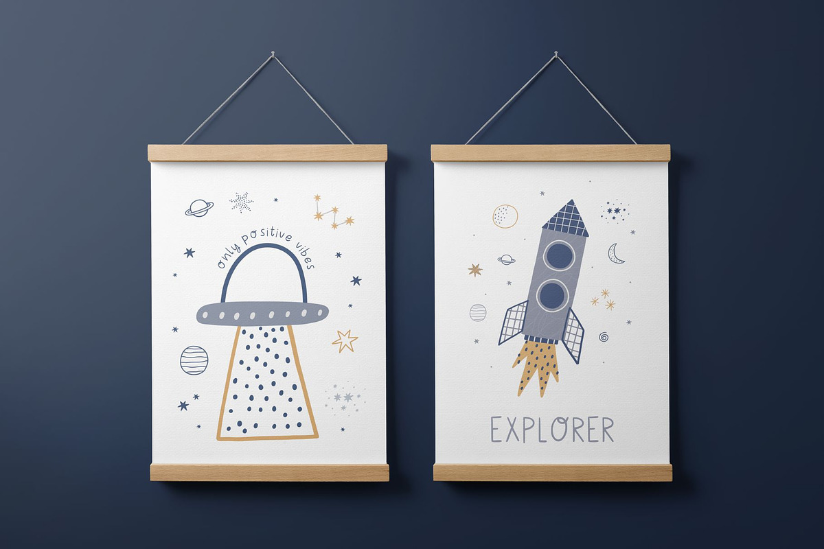 Cute Dinosaur Space Explorer, an Animal Illustration by Barkova Nadya (Photo 5 of 6)